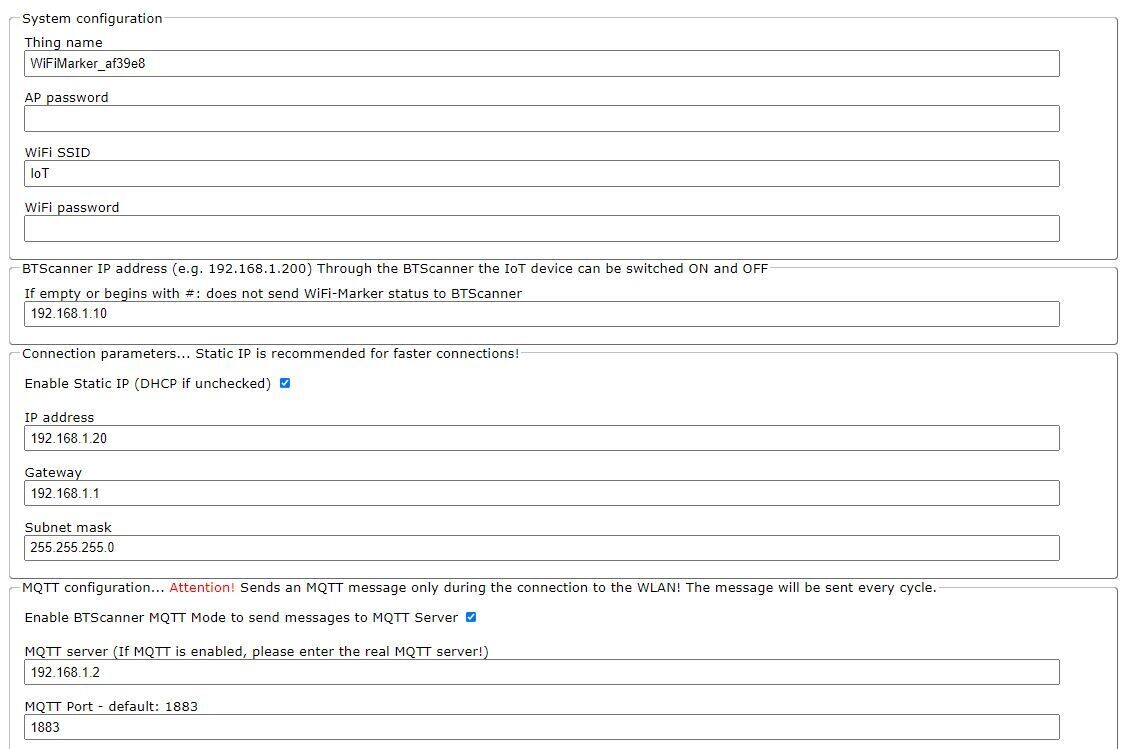 WiFi-Marker - PKW Präsenz Indikator durch WLAN 