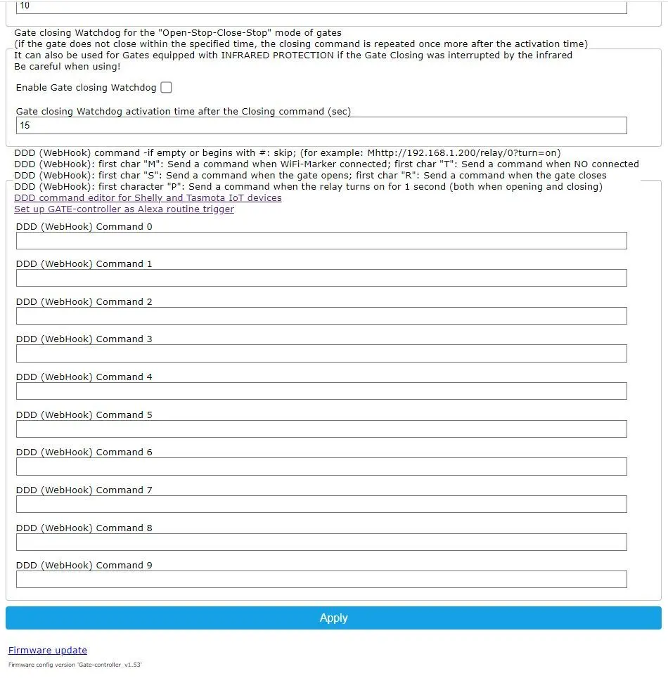 Bundle: GATE-controllerLite + 1x WiFi-Marker für bestehende Tore. GATE-controller ohne Relais für Shelly Switches (Shelly Plus 1; Shelly Plus 1PM oder Shelly 1; Shelly 1PM)