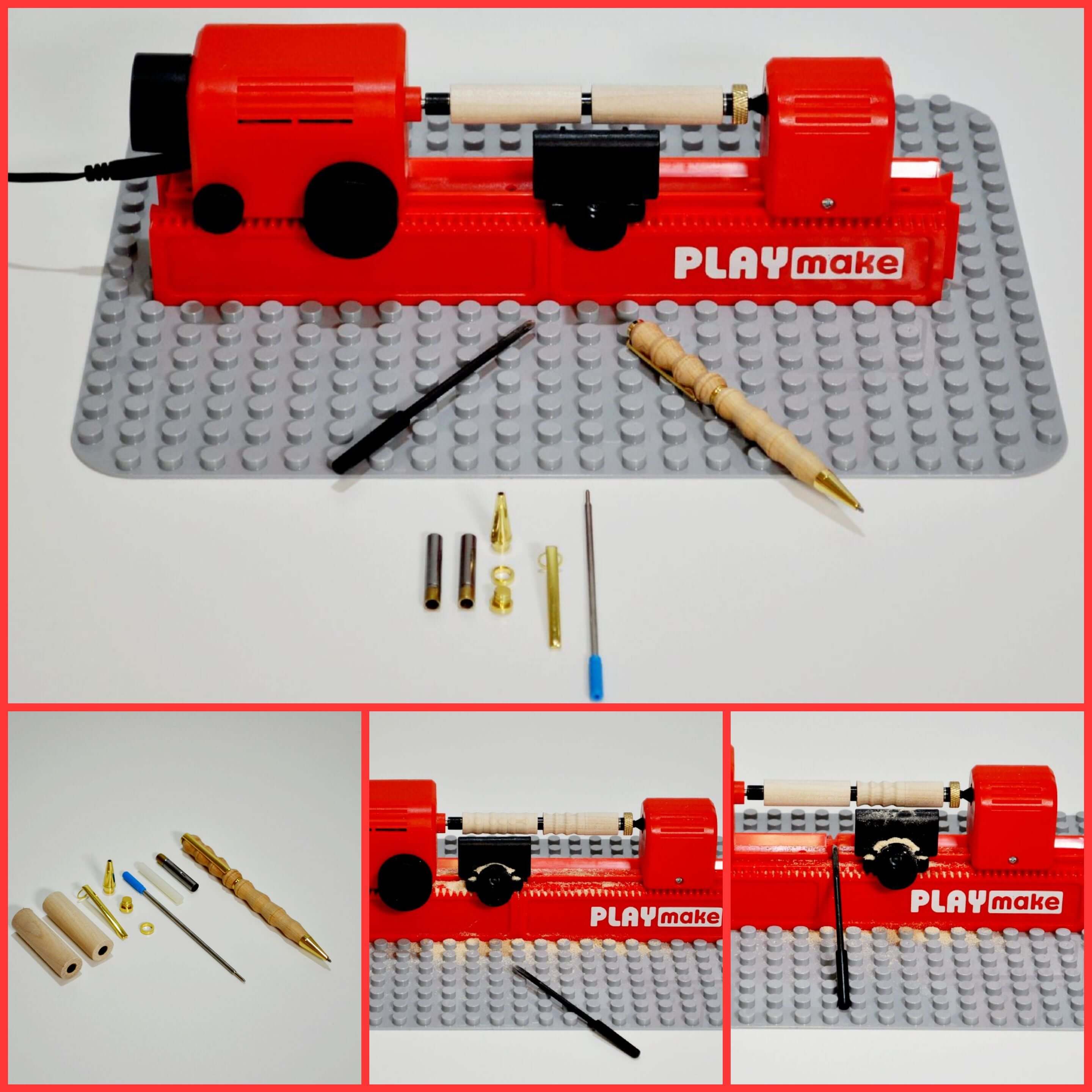 Penmaker-Aufnahmedorn für PLAYmake mit 2 Kulis