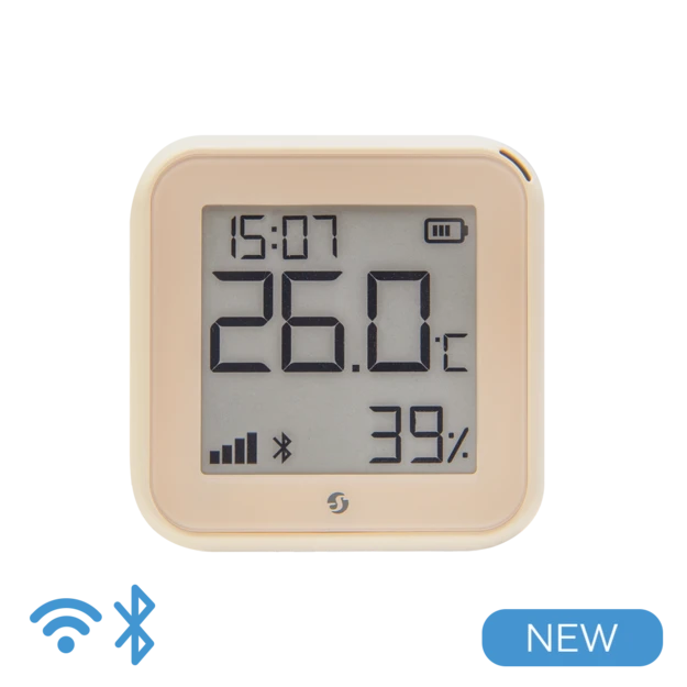 Shelly Plus H&T Gen. 3 Temperatur- & Feuchtigkeitssensor Mocha