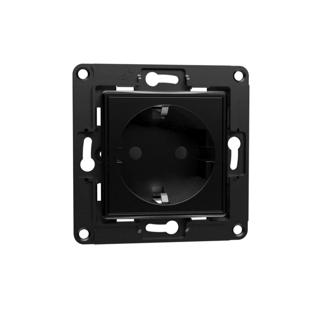 Shelly Wall Socket EU - Wandsteckdose Schwarz