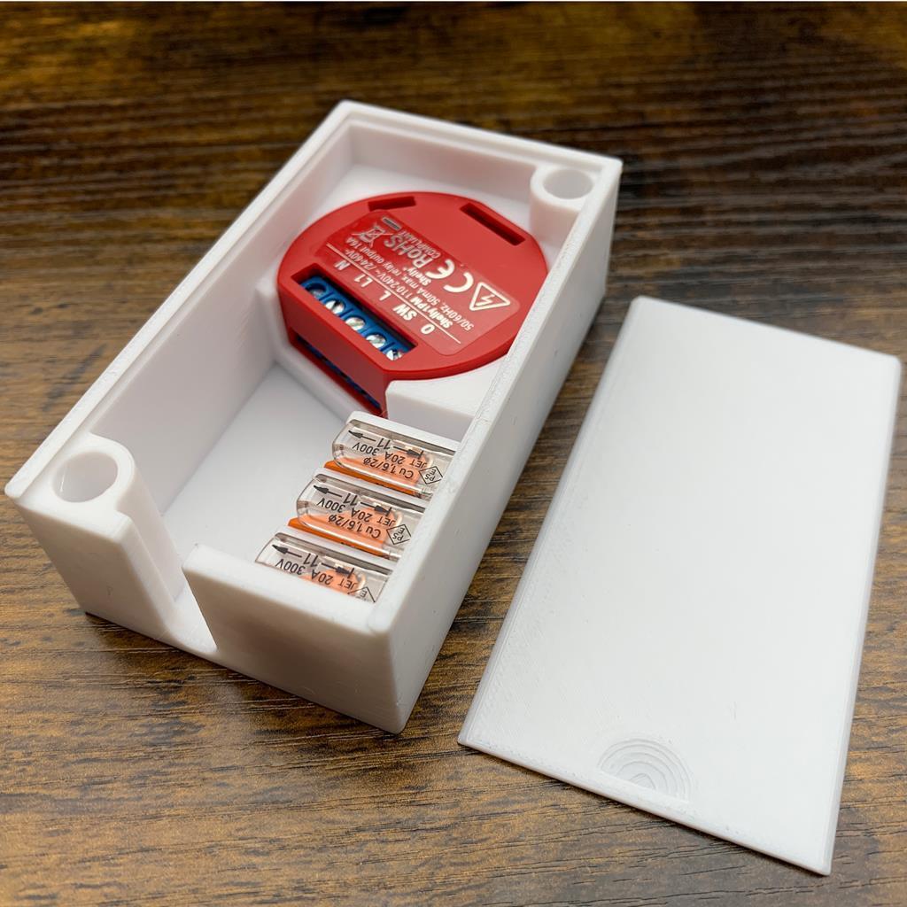 Gehäuse - Deckel geschlossen für Shelly 1/PM Plus
