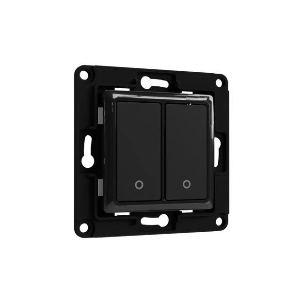 Shelly Wall Switch - Wandtaster 2-fach-Schwarz