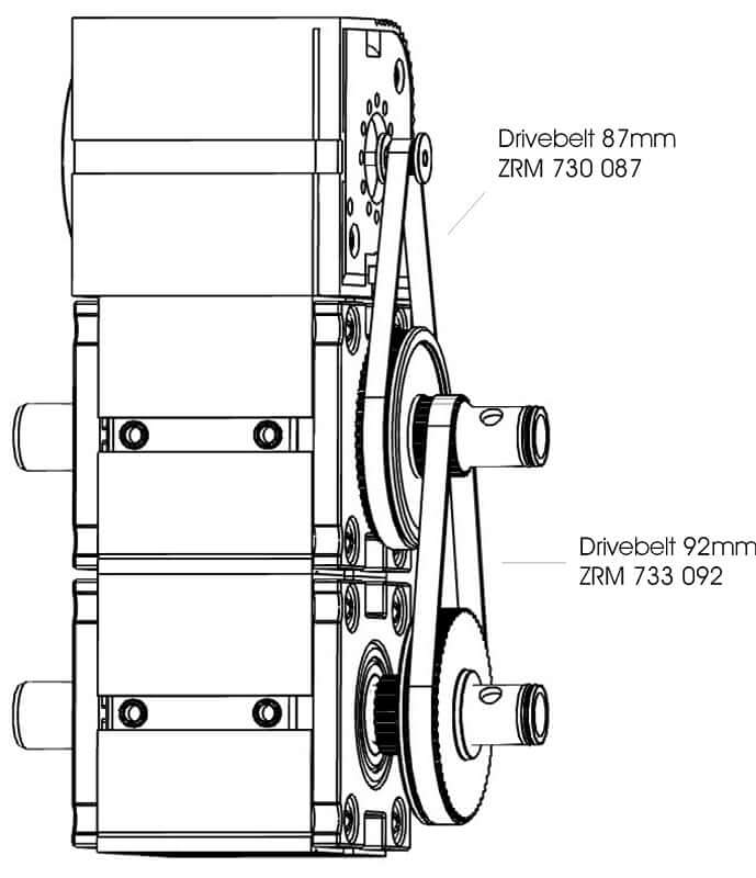 Antriebsriemen 92 ZRM 733 092 [U58]