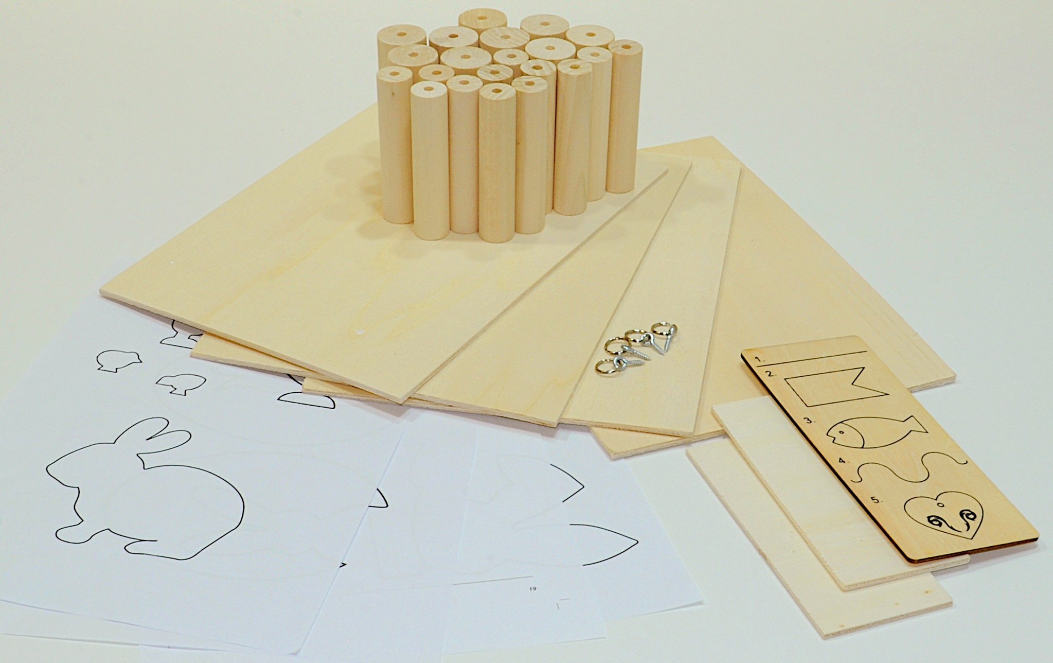 Materialpaket Drechsel und Sägen