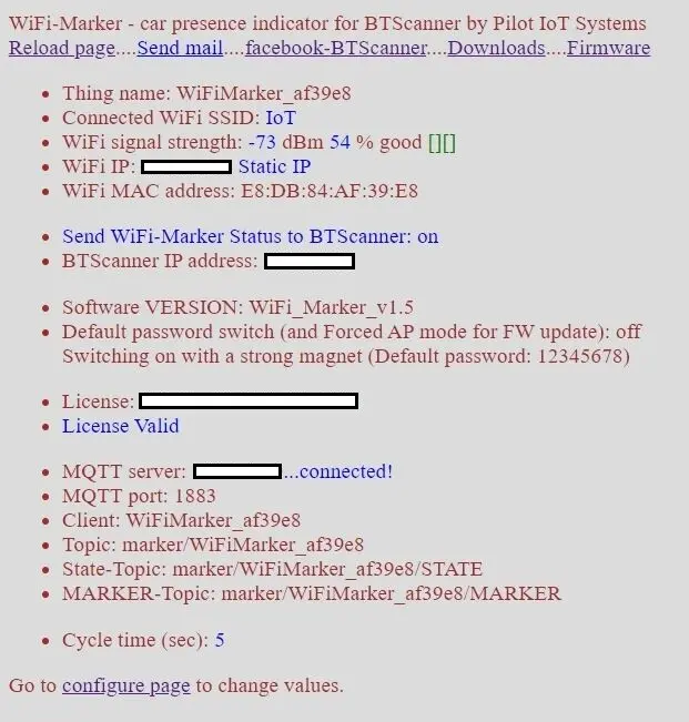 WiFi-Marker - PKW Präsenz Indikator durch WLAN 