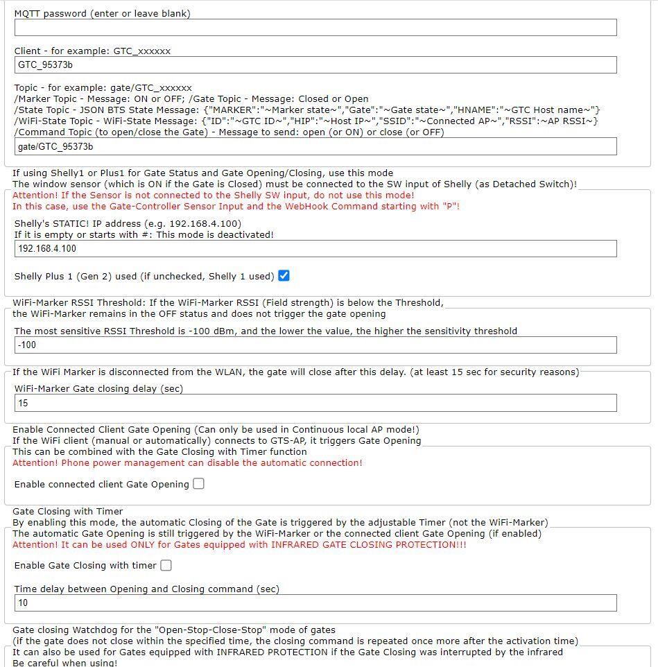 Bundle: GATE-controllerLite + 1x WiFi-Marker für bestehende Tore. GATE-controller ohne Relais für Shelly Switches (Shelly Plus 1; Shelly Plus 1PM oder Shelly 1; Shelly 1PM)